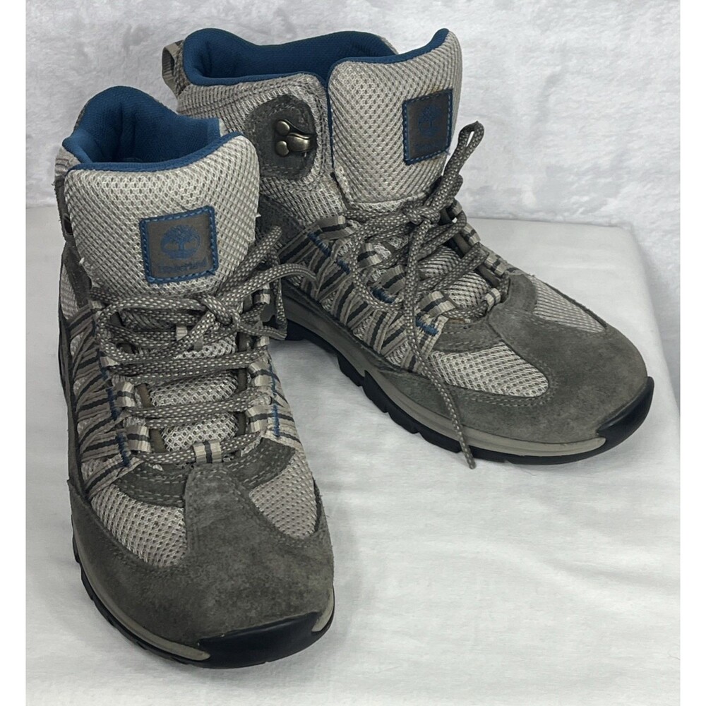 Timberland Women's  Hiking Boots Anti-Fatigue Waterproof Gray Blue Size 7